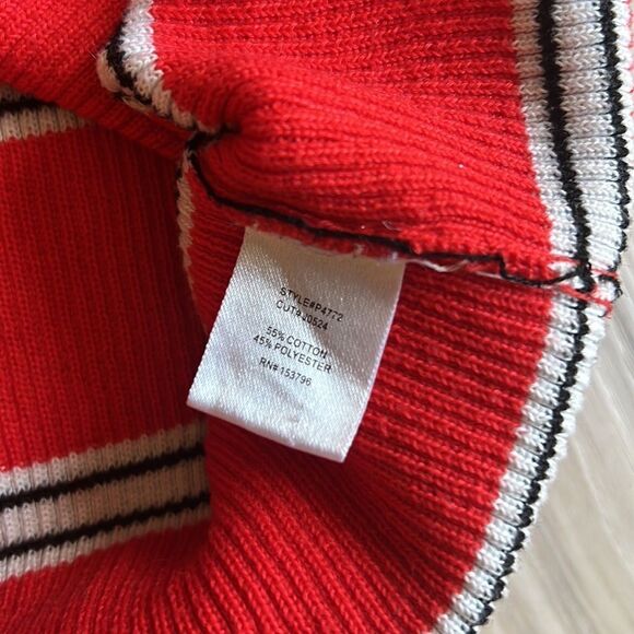 Trendy Girls’ Striped Half Zip Sweater Top Pullover Size XL - Picture 6 of 6